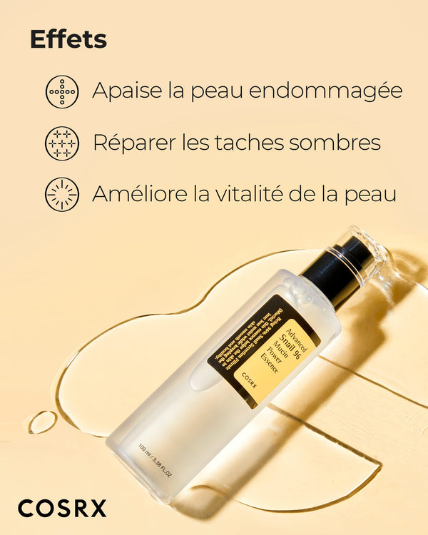 COSRX- Essence avancée de puissance de mucine d'escargot 96 - 100ml
